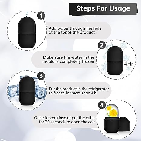 Facial Beauty - Silicon Ice Cube Face Roller